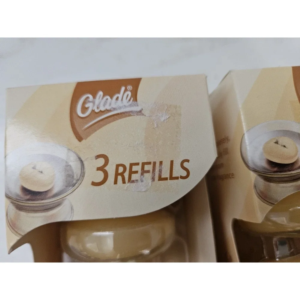 Glade FRENCH VANILLA Scented‎ Oil Candles 6 Refills 2 boxes Retired New Unopened